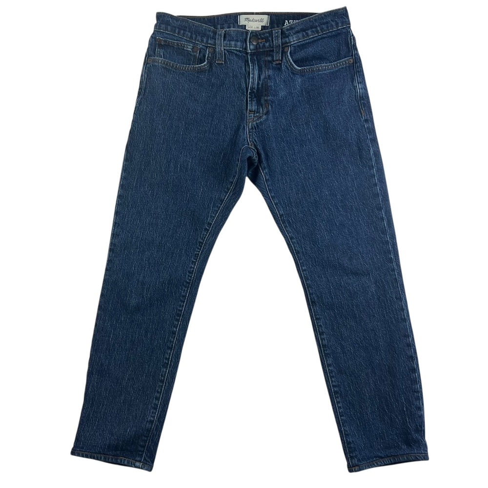 Madewell Men's Athletic Slim Jeans Dark Wash Size‎ 32x26 Cotton Blend